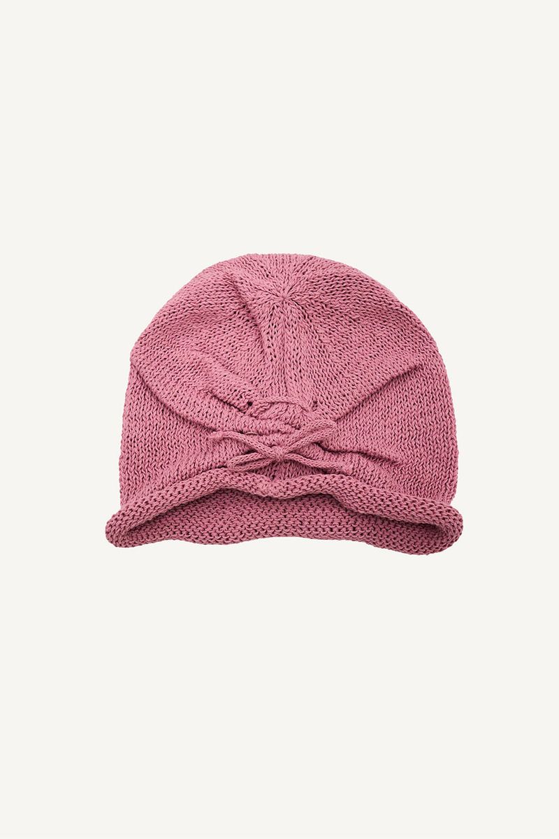 String Roll-up Summer Beanie