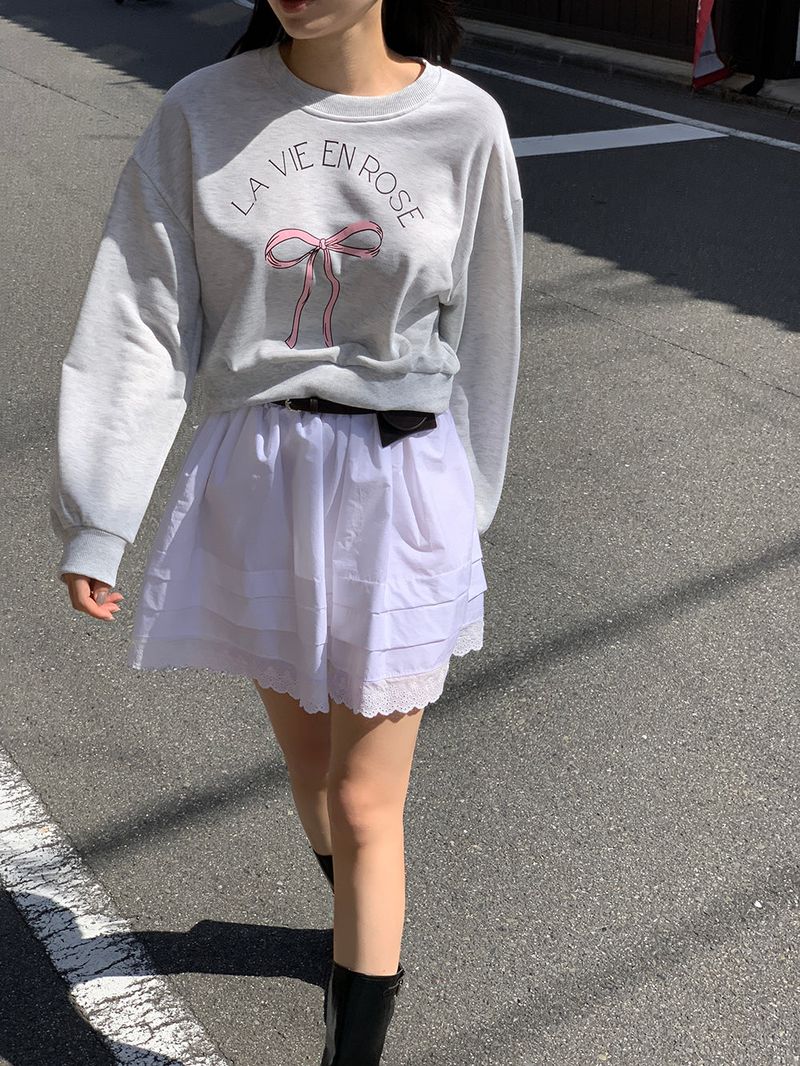 [MADE] Epo Lace Mini Skirt