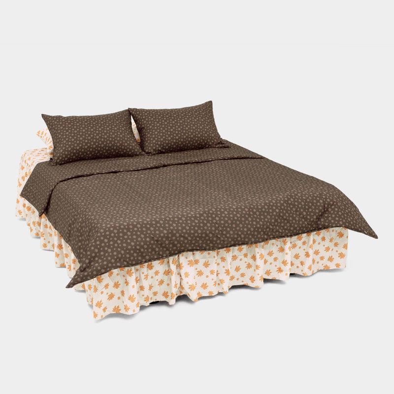 dormor(ドルモル)の「Dust-Free Maple Pattern - Brown Duvet Cover - Q size(Interior)」