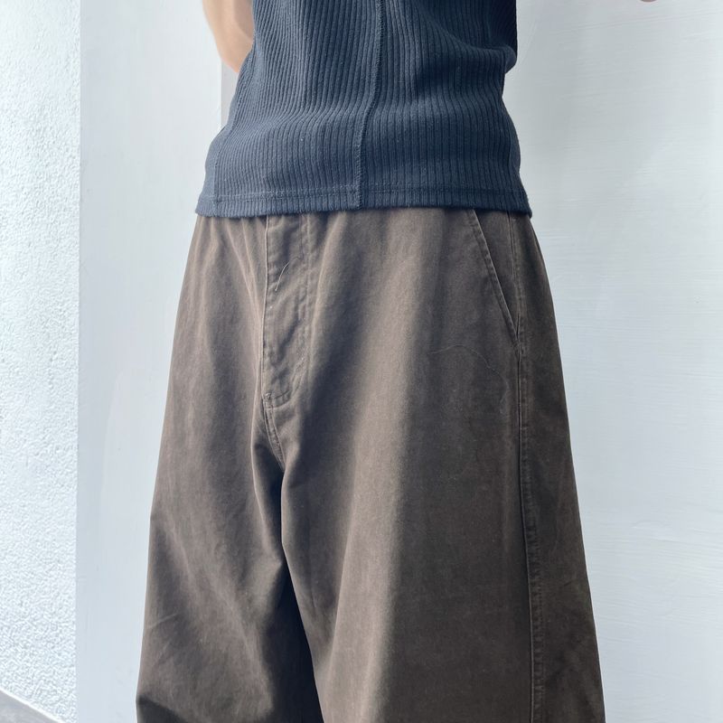 Brown Shadow Wide Pants