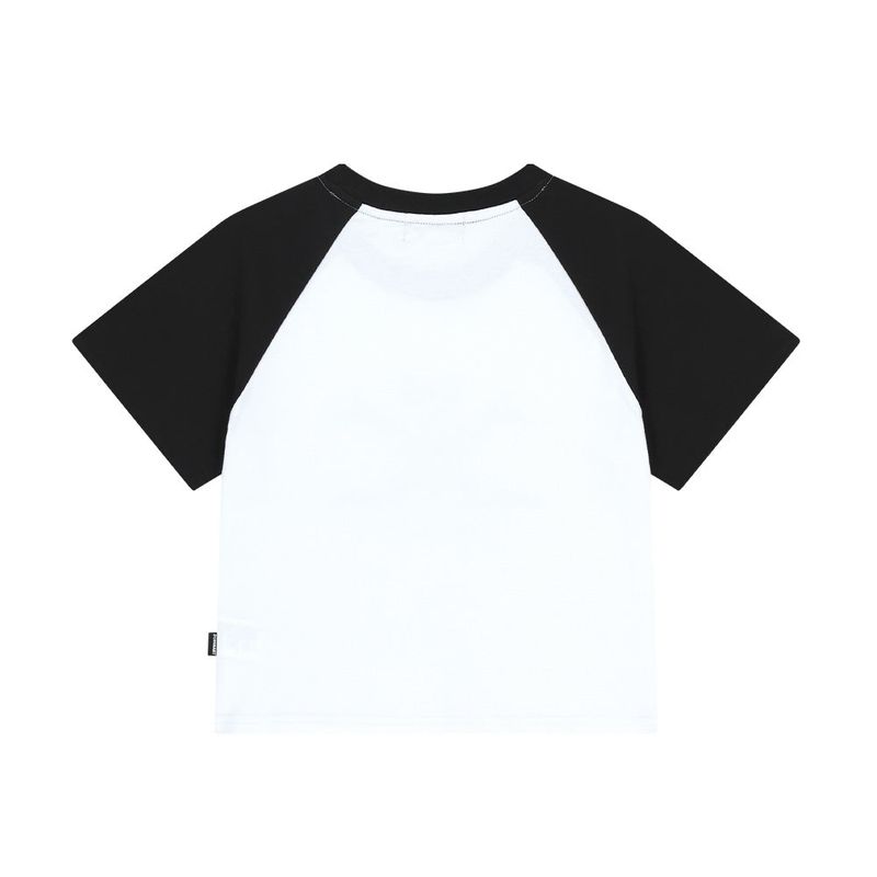 Bat Raglan Crop T-Shirt_White