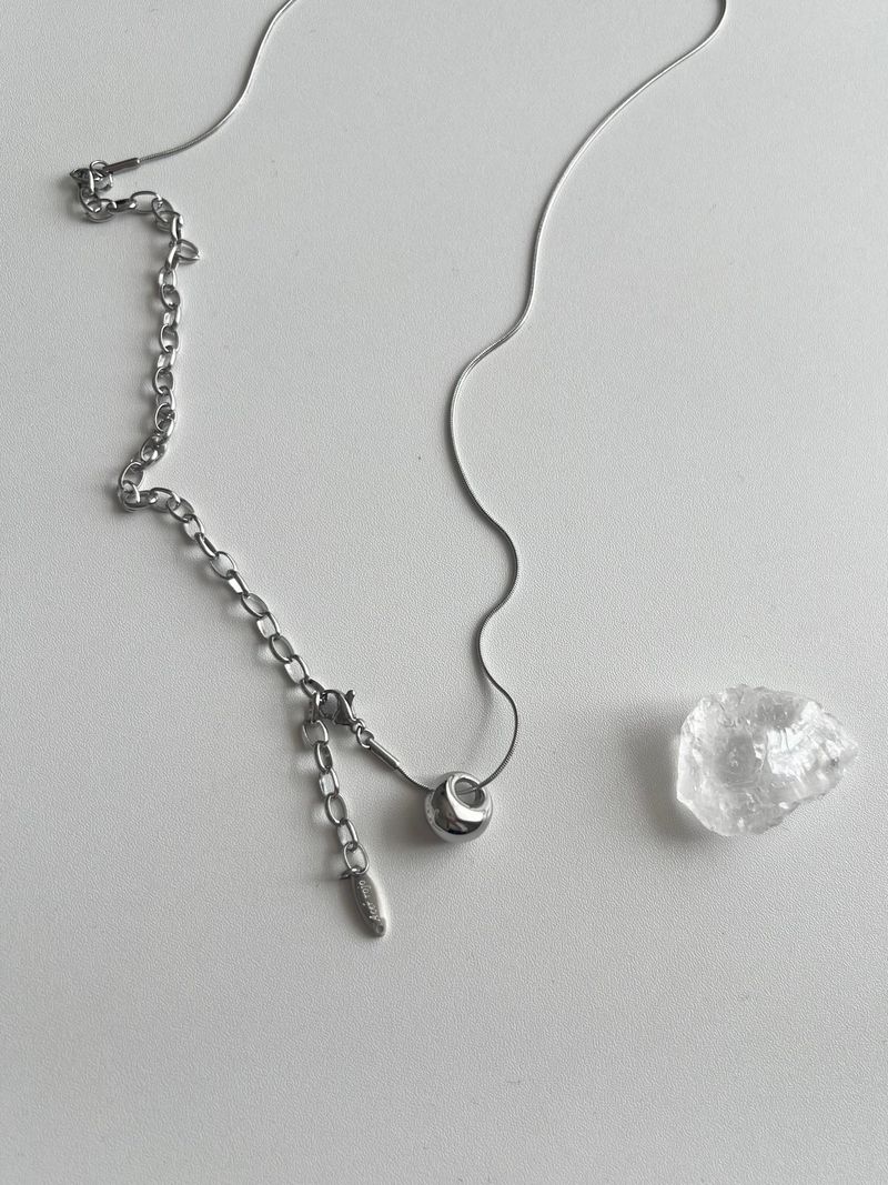 ddo vertical bold donut coin two way long layered necklace