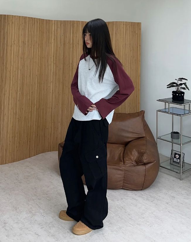Tessel raglan long-sleeve shirt