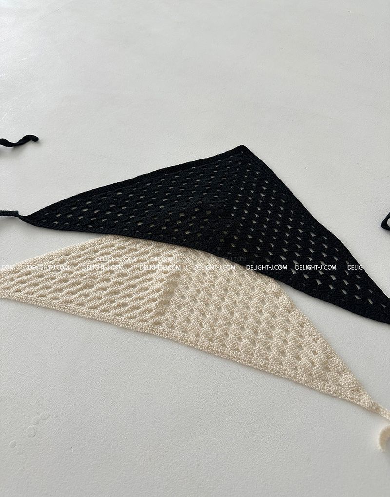 crochet hair bandana scarf