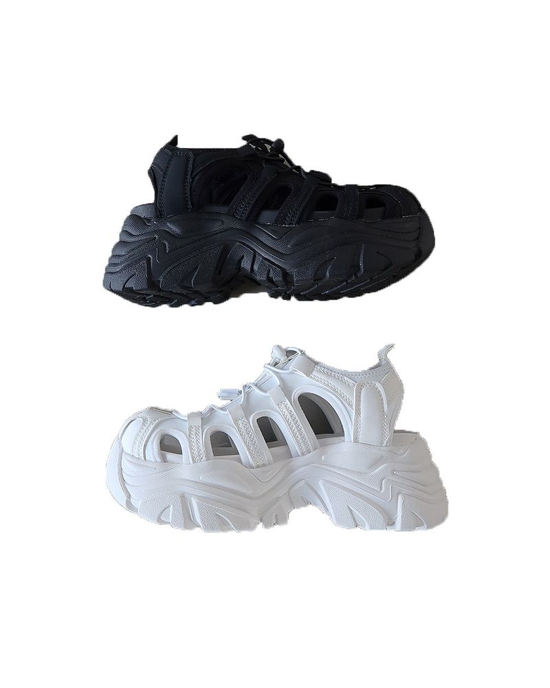 full-heeled sandal sneakers