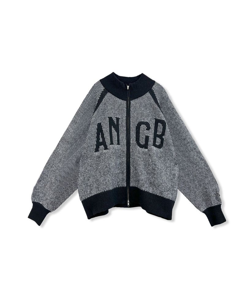 UNISEX プレーティングジップニット