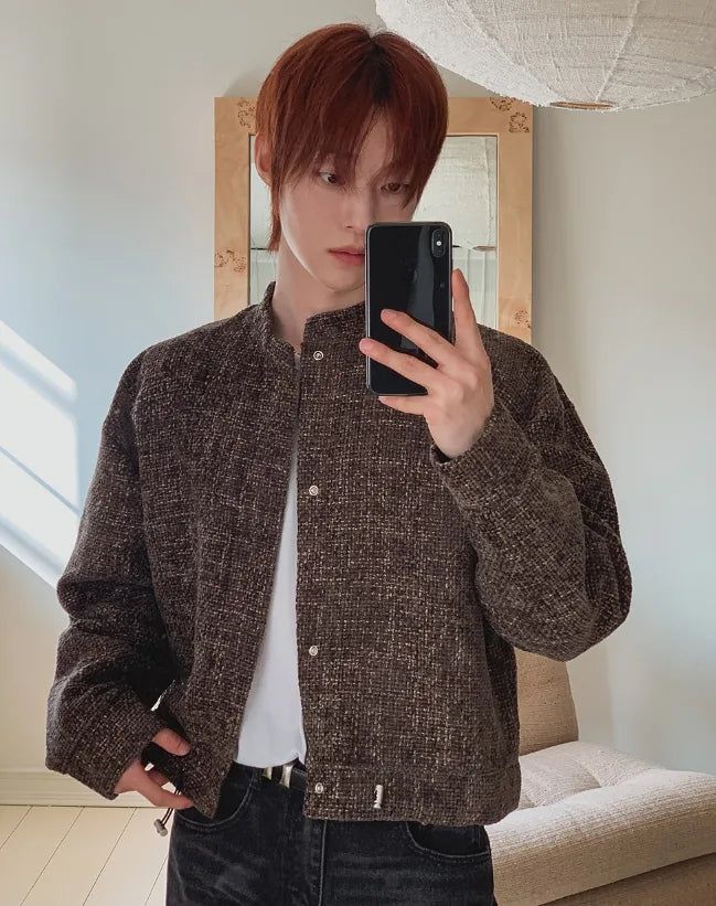 Tuban Tweed Crop String Cardigan