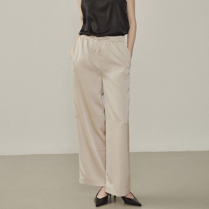Melrose Satin Basic Pants