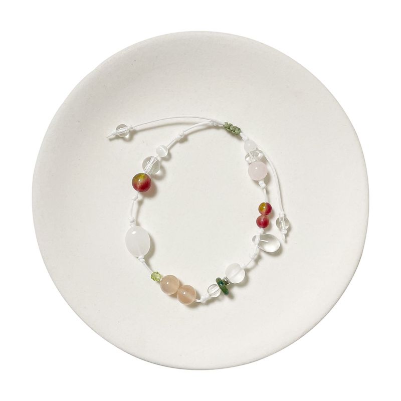 Peach gemstone bracelet