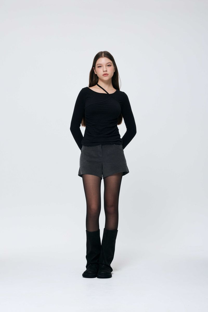  SILEN CORDUROY MICRO PANTS / CHARCOAL