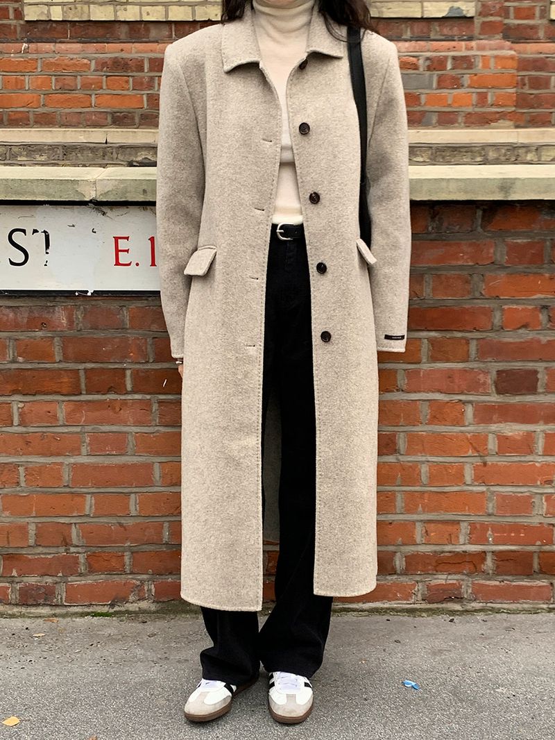 [MADE] Elton Stitch Wool Handmade Long Coat