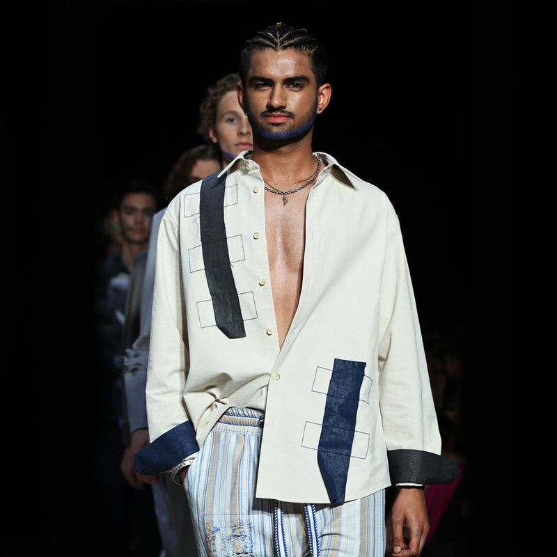 #whysocerealz!（ワイソーシリアルズ）の「Color Block Shirt（Tops）」