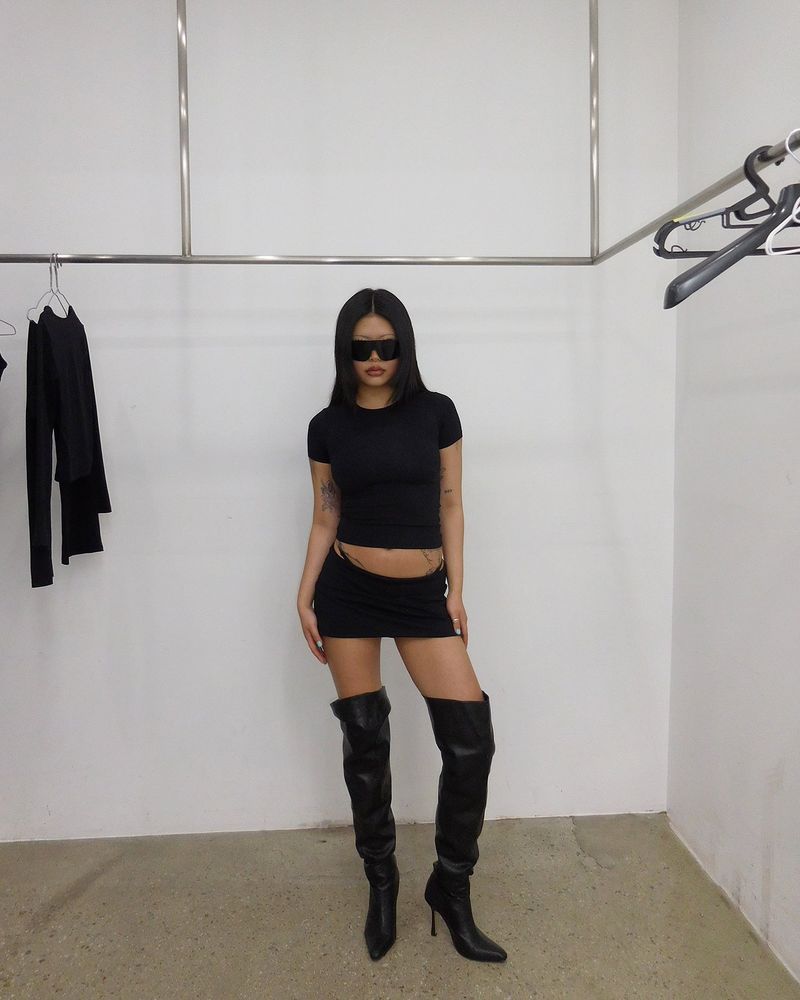 [BLACK] SKINA SKIRT