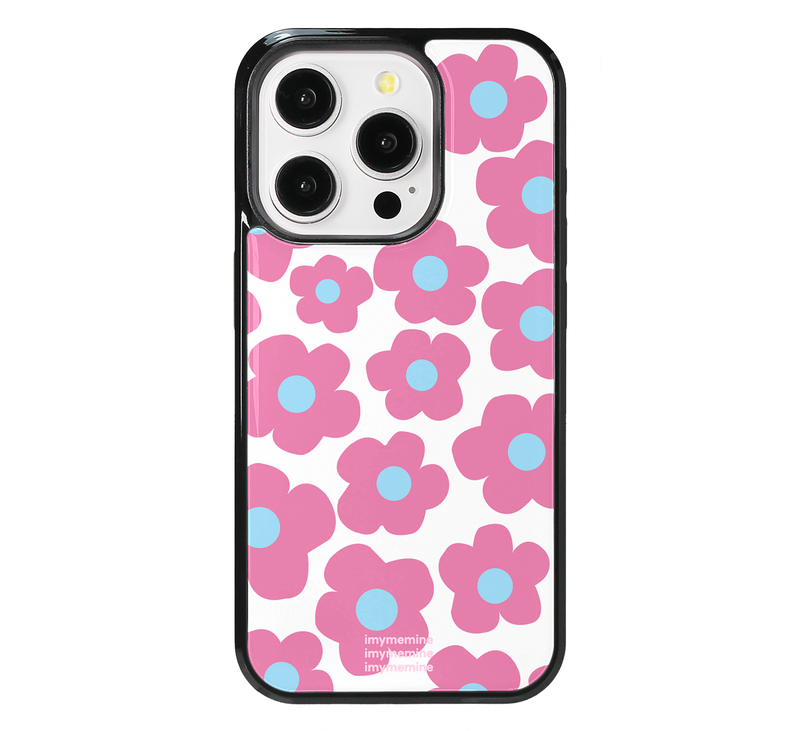HAPPIMYMEMINE（ハッピーマイミーマイン）の「[MADE] IM フラワーフォンケース ピンク（スマホグッズ/小物）」