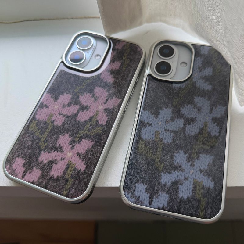 WILDFLOWERS MOHAIR EPOXY CASE - PINK