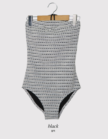 WZ Halter Strap Tweed Monokini (2color)