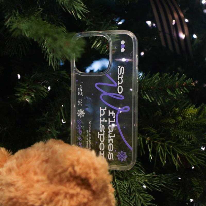 【MADE】(2type) Snow Violet Jelly hard Phone case