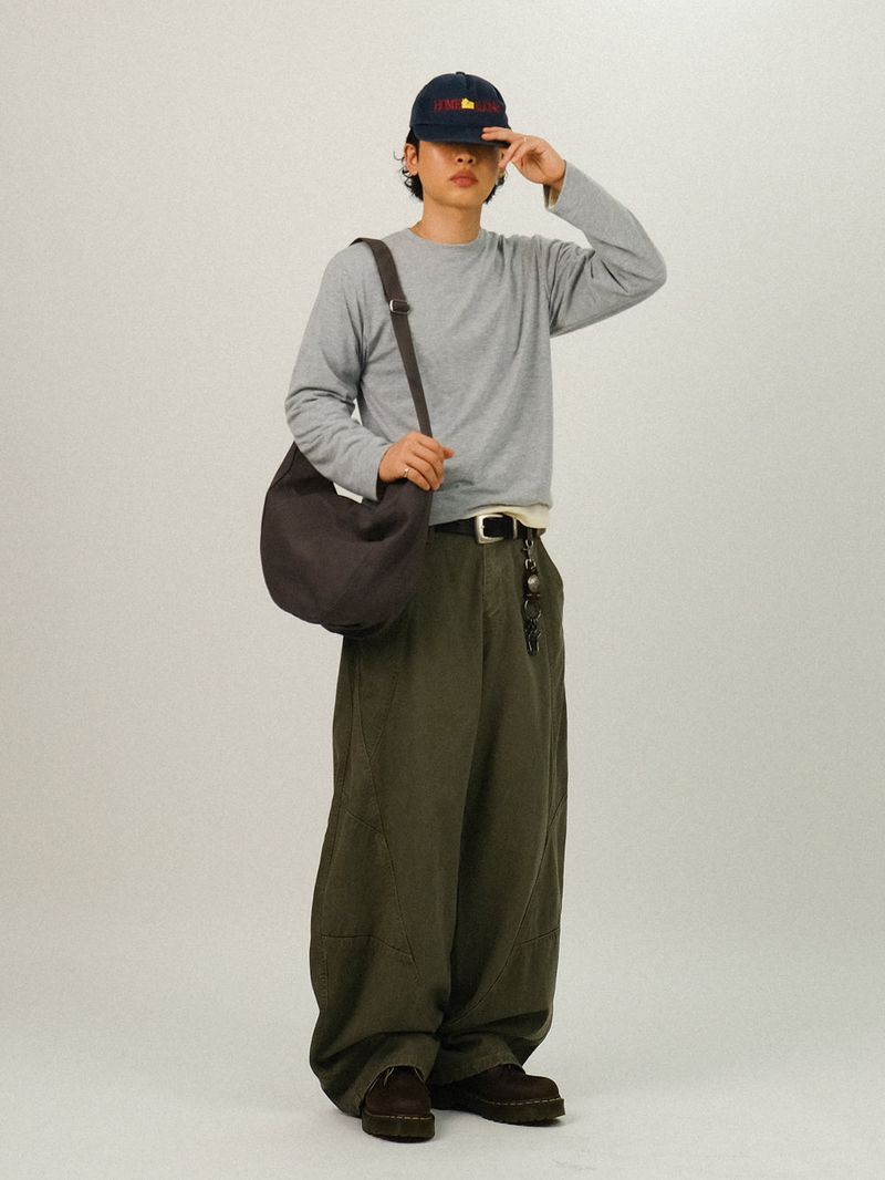 OE Curved Panel Wide Pants