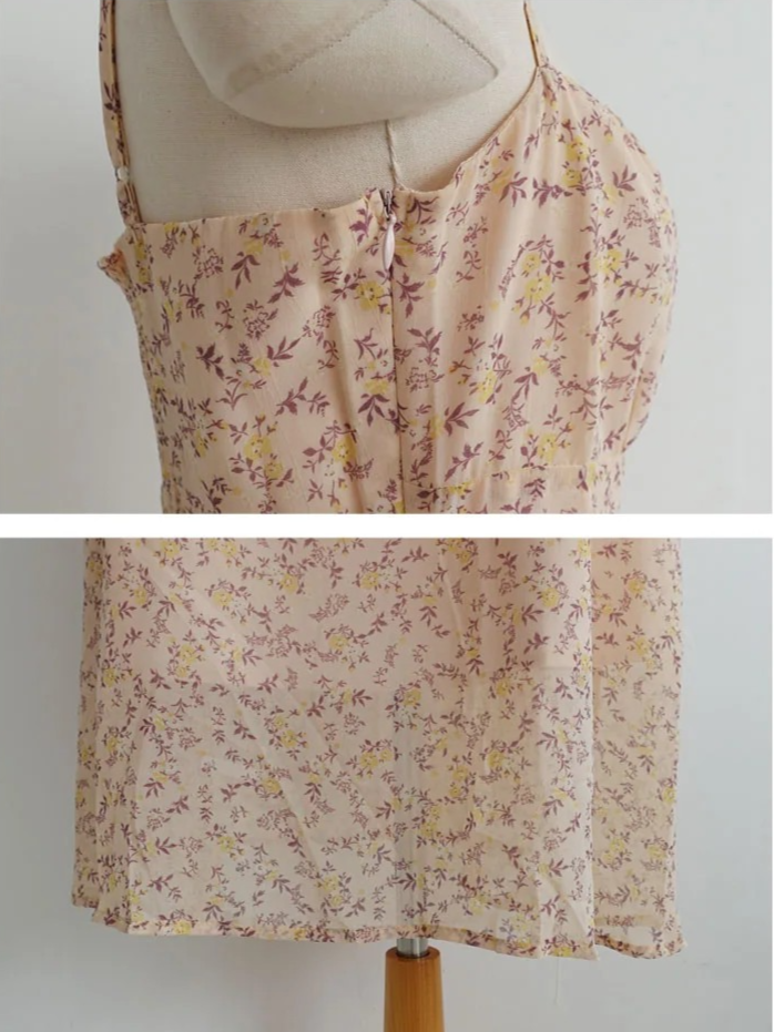 BLOOMING GARDEN CHIFFON DRESS