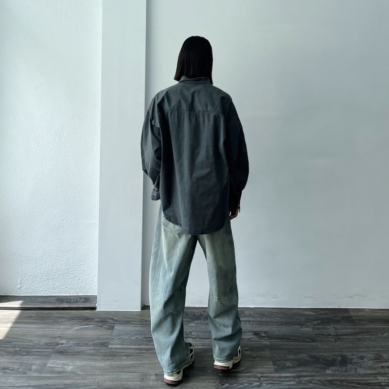 Snap Detail Utility Shirt