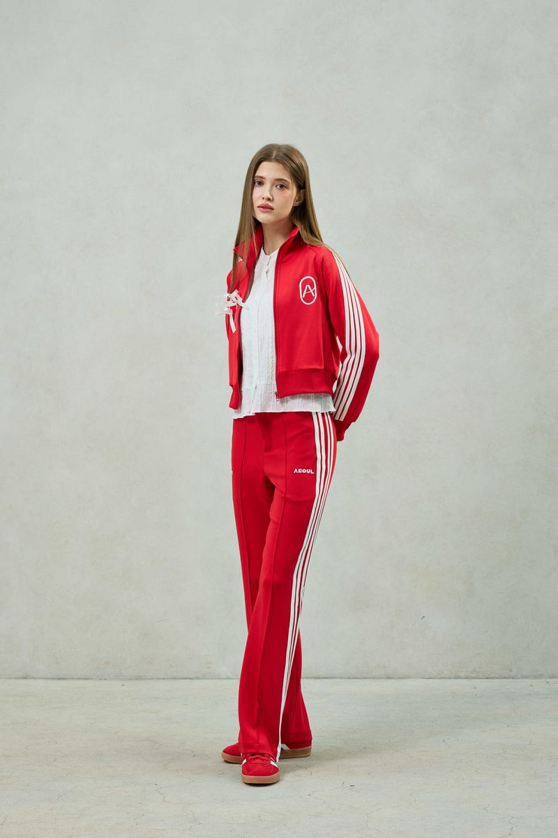 JOEL JERSEY TRACK PANTS / RED