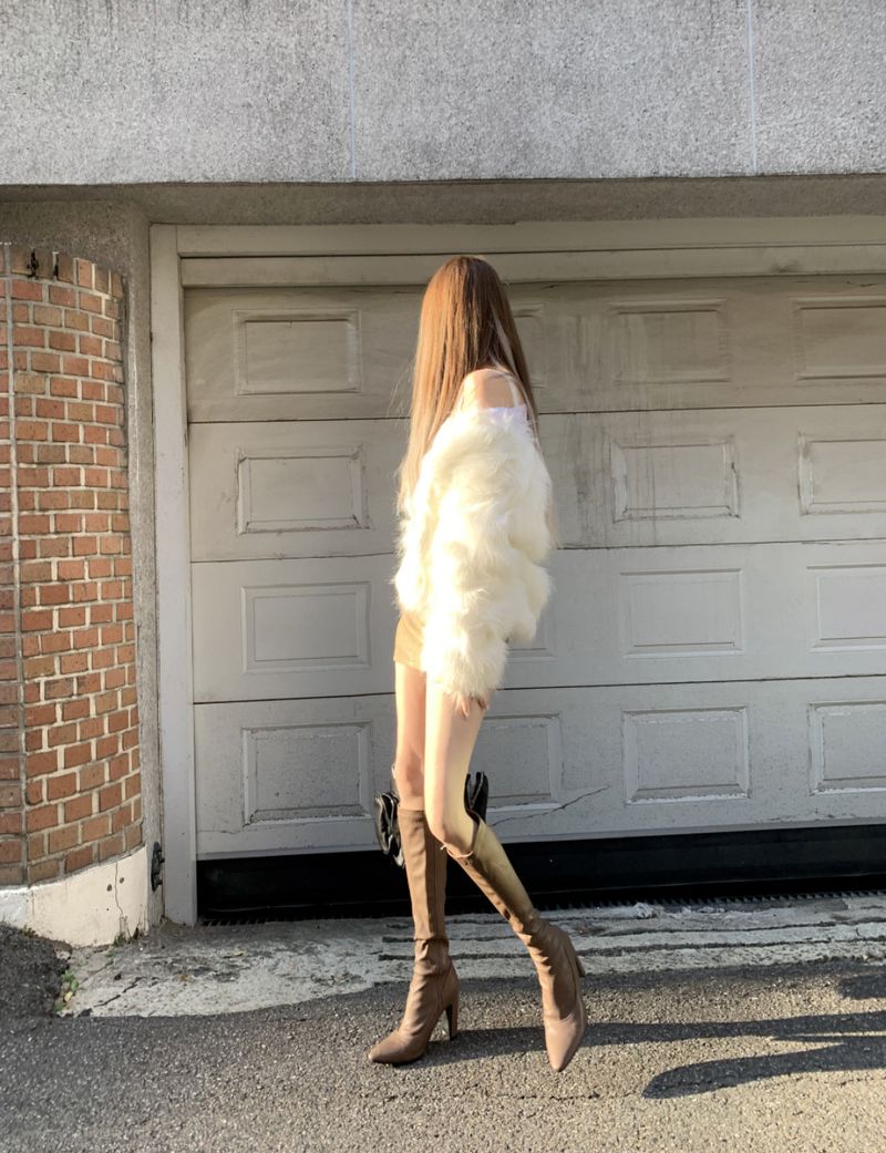 Uress Vintage Fur Jacket (White)