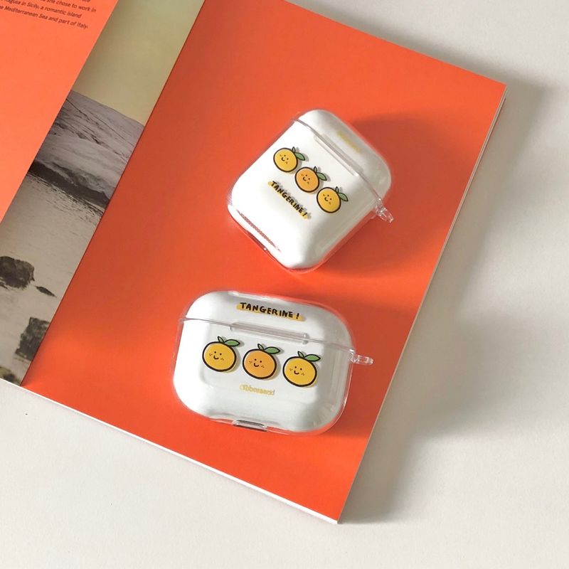 Tangerine air pods case