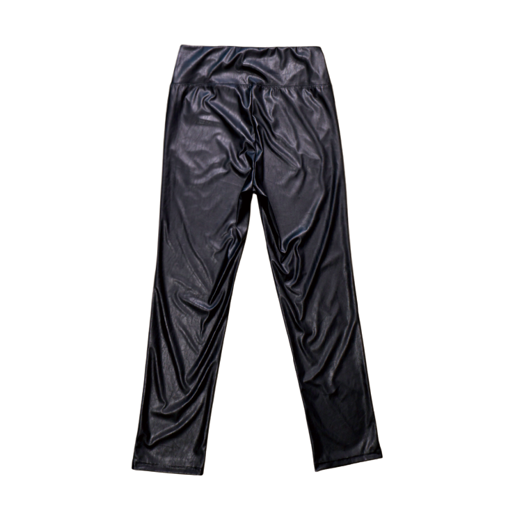LEATHER STRAIGHT PANTS