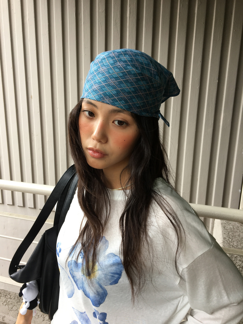 Kale check bandana (2color)