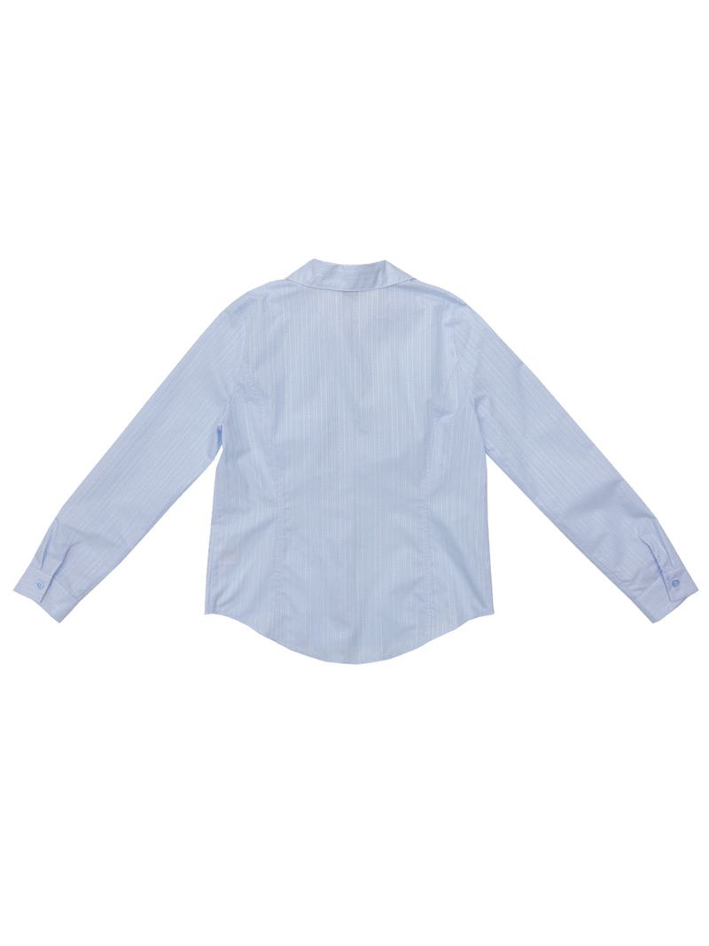 Silky Jacquard Shirt (Skyblue)