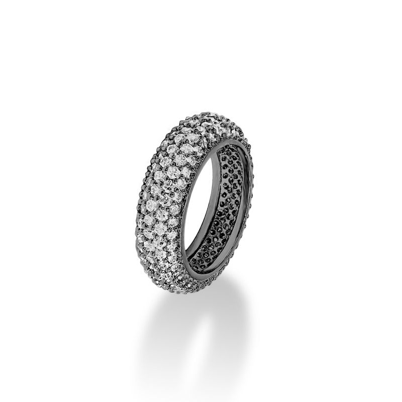 MACIER(マシール)の「Clut Pave Ring (black silver)(Accessories)」