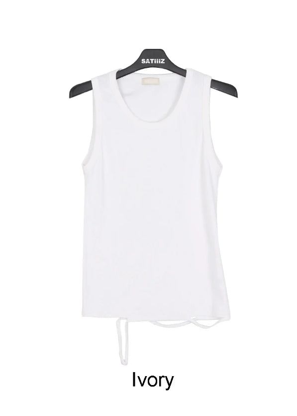 Redin Damage Ribbed Sleeveless