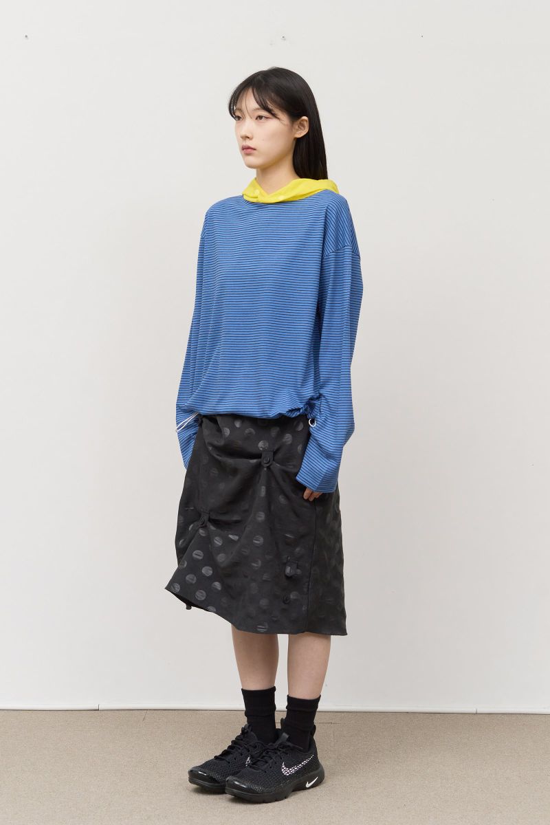 (W) Oshi Button Dot Skirt