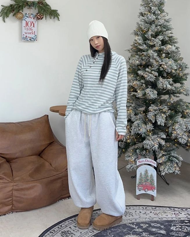 Elrond Patch Boa Jogger Pants