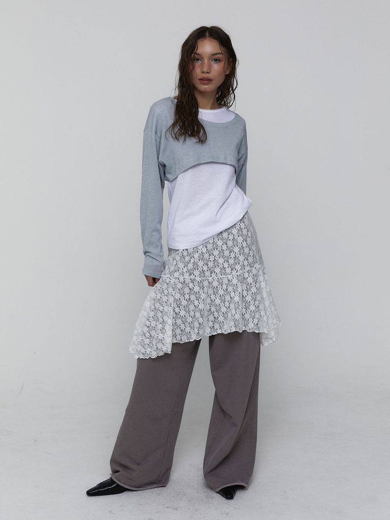 Cotton Cropped Top_Skyblue