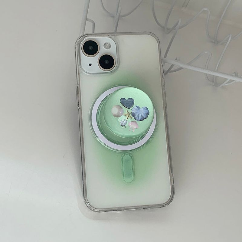 Ocean Green Gradation Magsafe Phone Case Bead Tok Set