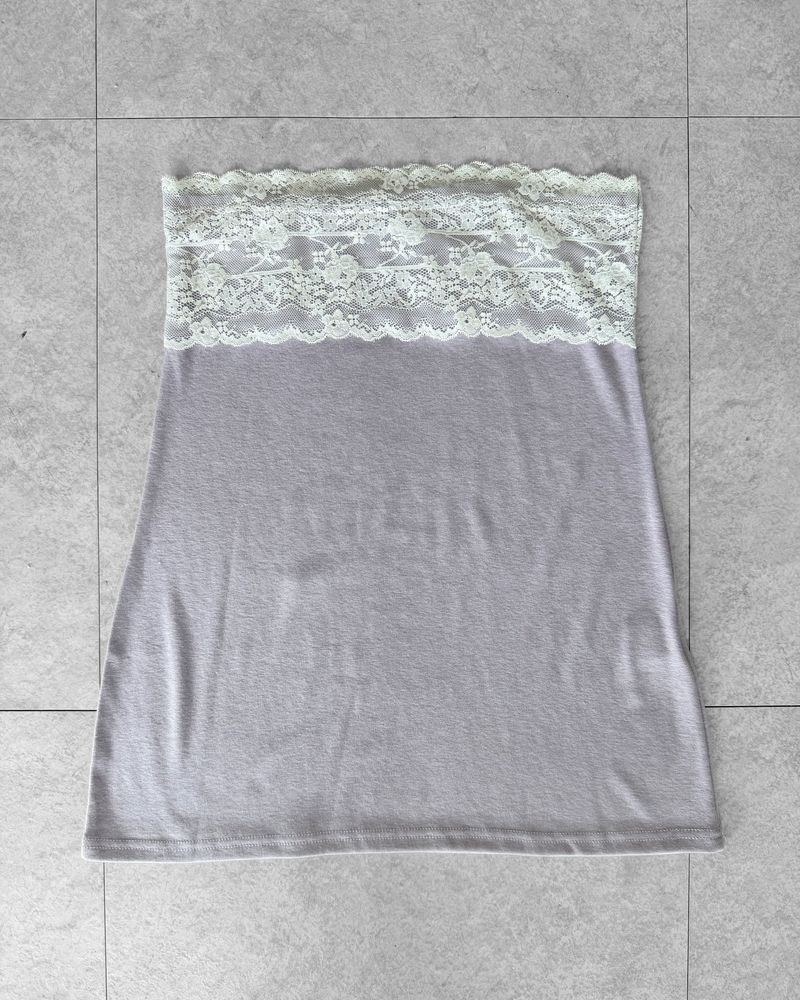 VEIL LACE SAGGING SKIRT