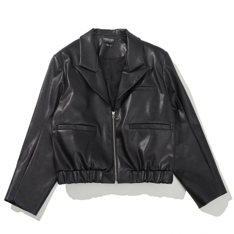 PLATEAU STUDIO（プラテウスタジオ）の「big shoulder zipper blazer（Jackets/Outerwear）」
