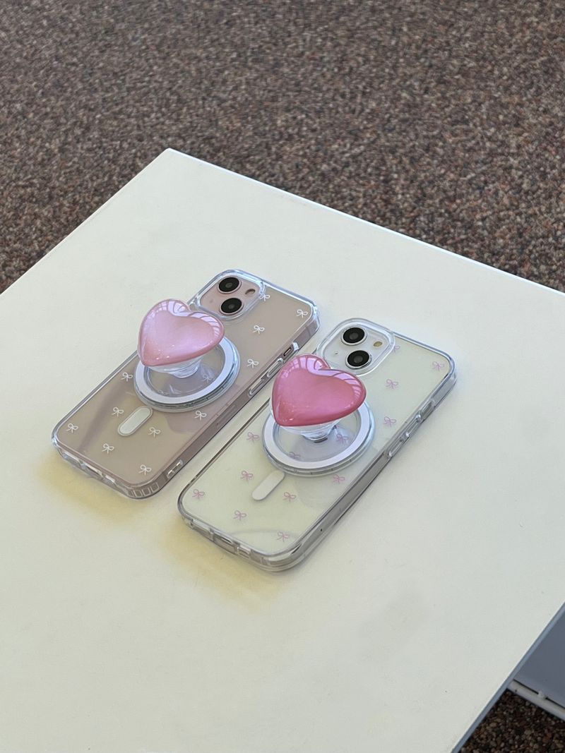[MADE] mini ribbon pattern [Macsefe jelly hard case] 3color