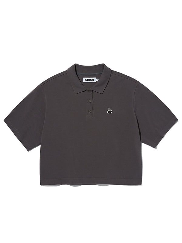 KIRSH（キルシー）の「MONO CHERRY CROP PIQUE [CHARCOAL]（Tops）」