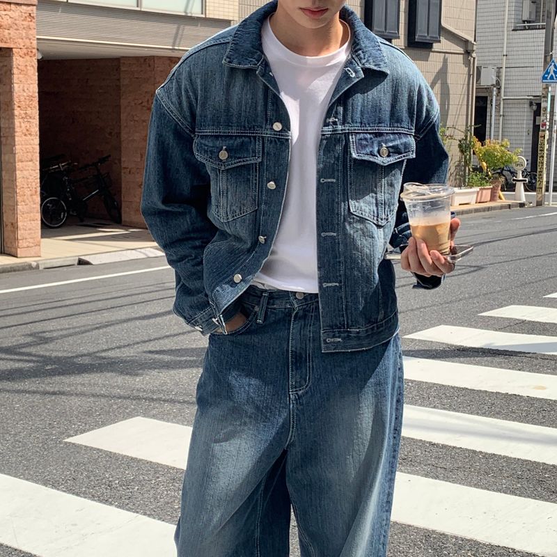 lemenne（ルメンヌ）の「LMN Log Brush Denim Jacket (2 colors)（Jackets/Outerwear）」