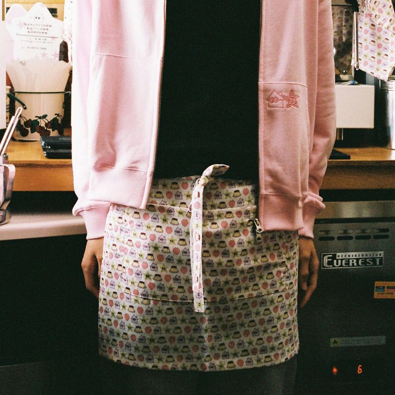 [SUTEKXWEBHOUSE] Pudding Check Apron - Multi