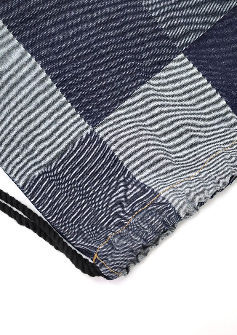 Square Denim Pocket Backpack