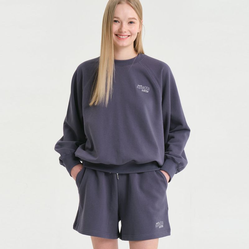 Wave Logo Zurry Half Pants Charcoal