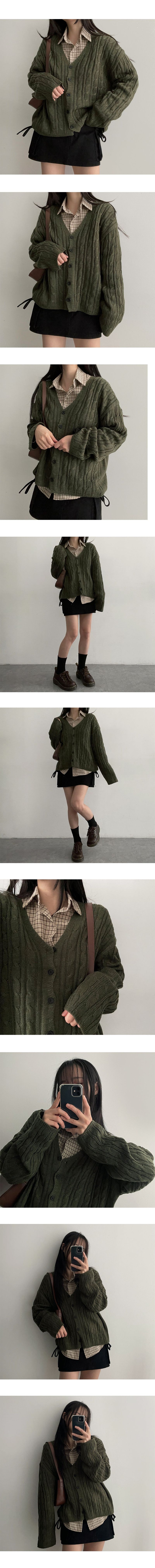 Adele Twisted Knitted Cardigan