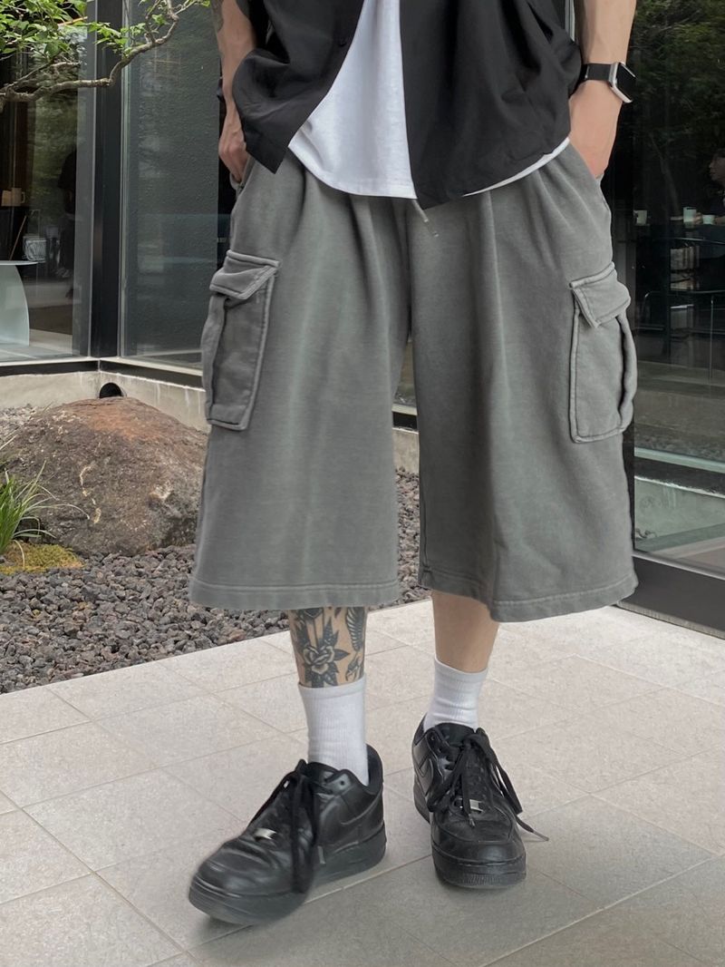 Pigment Sweat Cargo Half Pants 3C