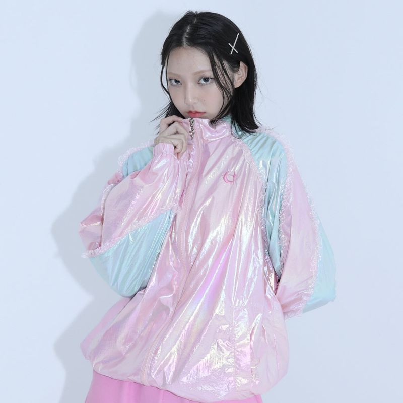1 0 dreamlike windbreaker - PINK