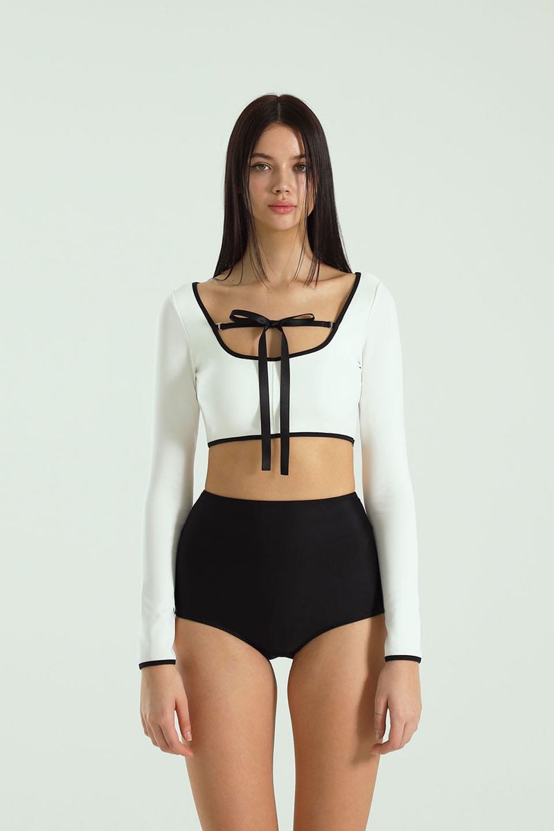 Line Classic Bikini Bra Top WH (Front ribbon)