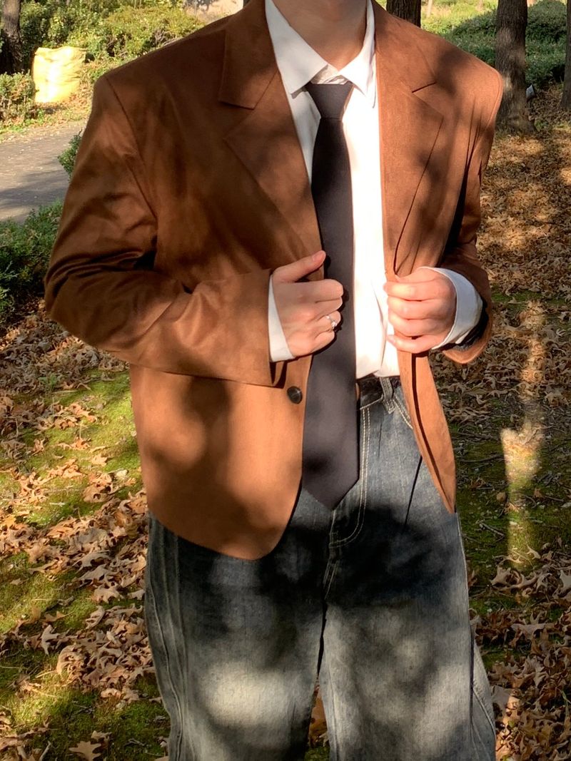 Clesse Suede Crop Blazer