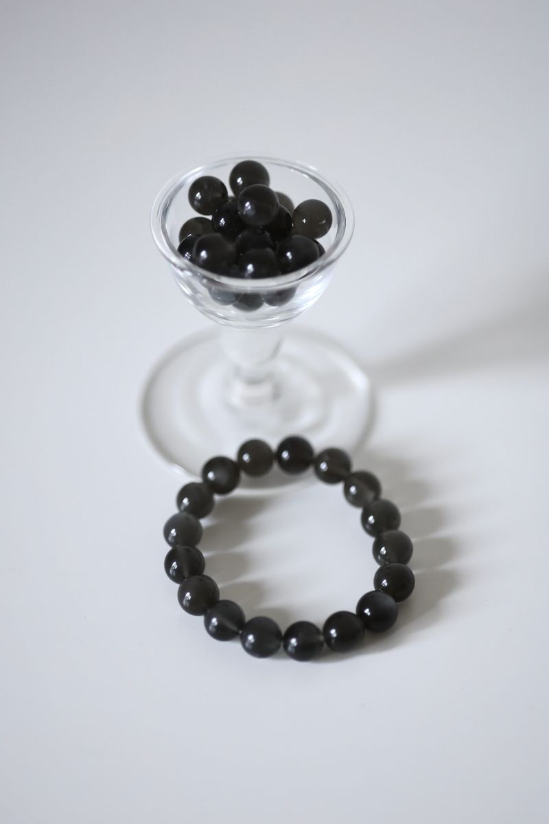 Yokan Grey Moonstone Bracelet handmade